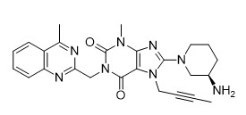 Linagliptin CAS No 668270-12-0 ผงสีขาวบริสุทธิ์ 99% C25H28N8O2