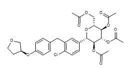 Acetoxy Empagliflozin CAS No 915095-99-7 ความบริสุทธิ์ 98% ผงสีขาว C31H35ClO11