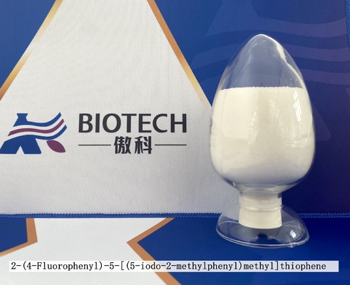 2- (4-Fluorophenyl) -5- [(5-Iodo-2-Methylphenyl) เมทิล] Thiophene CAS 898566-17-1 ผงผลึก