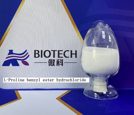 สีขาวความบริสุทธิ์สูง สับ H-Pro-OBzl·HCl CAS No 16652-71-4 สําหรับสารกําเนิดกรดอะมิโน M.W 24172