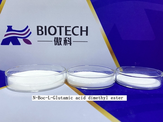 BOC Glu OMe OMe กรดอะมิโนพิเศษ CAS 59279-60-6 ผงสีขาวเป็นสีขาวนวล 98%