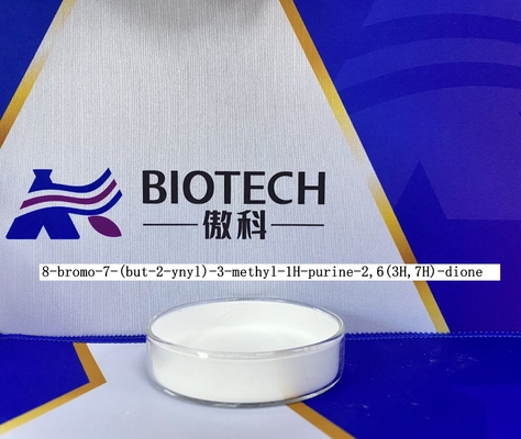 8-Bromo-7-(But-2-Ynyl)-3-Methyl-1H-Purine-2,6(3H,7H) -Dione CAS No. 666816-98-4 White To Off White Powder