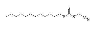 โลหะคีเลตโครมาโตกราฟี Cyanomethyl Dodecyl Trithiocarbonate CAS No. 796045-97-1 C15H27NS3 97%