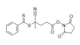 N-Succinimidyl 4-Cyano-4- (phenylcarbonothioylthio)pentanoate หมายเลข CAS 864066-74-0 C17H16N2O4S2 95%