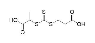 โครมาโตกราฟีโลหะคีเลต 3-((((1-Carboxyethyl)Thio)Carbonothioyl)Thio)Propanoic Acid หมายเลข CAS 870451-09-5 C7H10O4S3