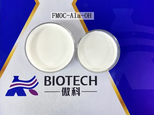 อนุพันธ์ของกรดอะมิโน FMOC-Ala-OH CAS. 35661-39-3 ความบริสุทธิ์ของผงสีขาว 98% C18H17NO4
