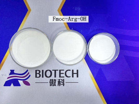 สับขาว Fmoc-Arg-OH Derivatives With 98% Purity CAS No. 91000-69-0 C21H24N4O4 สับขาว