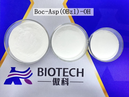 Boc-Asp (OBzl) -OH อนุพันธ์ของกรดอะมิโน CAS 7536-58-5 ความบริสุทธิ์ 98% C16H21NO6 ผง