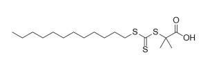 RAFT รีเอเจนต์ 2-Dodecylsulfanylcarbothioylsulfanyl-2-Methylpropanoic Acid หมายเลข CAS 461642-78-4 C17H32O2S3
