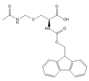 ความบริสุทธิ์ 98% อนุพันธ์ของกรดอะมิโน CAS 86060-81-3 Fmoc-Cys (Acm) -OH C21H22N2O5S
