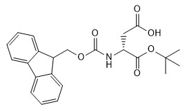 หมายเลข CAS 134098-70-7 อนุพันธ์ของกรดอะมิโน Fmoc-D-Asp-Otbu C23H25NO6 ความบริสุทธิ์ 98%