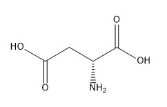 CAS No.1783-96-6 อนุพันธ์ของกรดอะมิโน 98% D-Aspartic Acid C4H7NO4