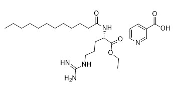 วัตถุเจือปนอาหารเพื่อสุขภาพเครื่องสำอาง N Alpha Lauroyl L Arginine Ethyl Ester 3 Picolinate