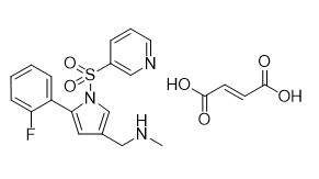 ความบริสุทธิ์ 99% Vonoprazan Fumarate CAS 1260141-27-2 ผงผลึกสีขาวถึงสีขาวนวล APIs Intermediates