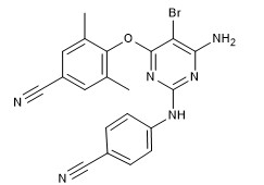 ความบริสุทธิ์ 99% Etravirine CAS No 269055-15-4 สีขาวหรือสีขาวเหมือนผง APIs Intermediates