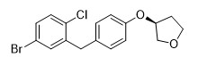 (3S)-3-[4-[(5-Bromo-2-Chlorophenyl)เมทิล]Phenoxy]Tetrahydro-Furan ความบริสุทธิ์ 98% ผงสีขาว APIs ตัวกลาง