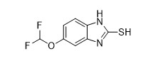 5-Difluoromethoxy-2-Mercapto-1H-Benzimidazol CAS No. 97963-62-7 ผงผลึกสีขาวหรือสีขาว APIs Intermediates