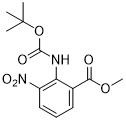 เมทิล 2- ((Tert-Butoxycarbonylamino) -3-Nitrobenzoate CAS 57113-90-3 ผงผลึกสีเหลืองอ่อน