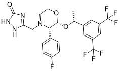 APIs Intermediates Aprepitant หมายเลข CAS 170729-80-3 ผงผลึกสีขาว C23H21F7N4O3 ความบริสุทธิ์ 99%