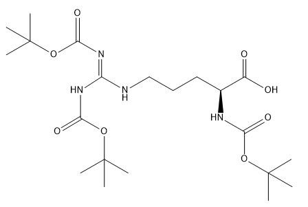กรดอะมิโนพิเศษ Boc-Arg(Boc)2-OH CAS No 97745-69-2 C21H38N4O8