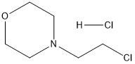 API ระหว่าง 4- ((2-Chloroethyl) Morpholine Hydrochloride CAS No.3647-69-6 สีขาว ถึงสีเบจ ขาว 98%