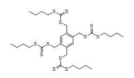 C,​C',​C'',​C''''-[1,​2,​4,​5-​Benzenetetrayltetrak​is(methylene)​] tetrakis(C-​butyl carbonotrithioate)