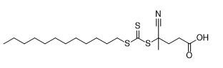 4-Cyano-4-dodecylsulfanylcarbothioylsulfanylpentanoic acid หมายเลข CAS 870196-80-8 C19H33NO2S3 สีขาวเป็นของแข็งสีเหลือง