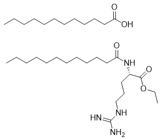 CAS 1193347-26-0 วัตถุเจือปนอาหาร N Alpha Lauroyl L Arginine Ethyl Ester Laurate