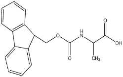 อนุพันธ์ของกรดอะมิโน FMOC-Ala-OH CAS. 35661-39-3 ความบริสุทธิ์ของผงสีขาว 98% C18H17NO4