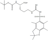 อนุพันธ์ของกรดอะมิโน Boc-Arg(Pbf)-OH CAS. 200124-22-7 ความบริสุทธิ์ 98% C24H38N4O7S