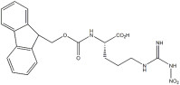 สารกําเนิดกรดอะมิโน Fmoc-Arg ((NO2) -OH CAS. 58111-94-7 ขาว สีผง ความบริสุทธิ์ 98% C21H23N5O6