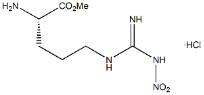 98% ความบริสุทธิ์ ขาว ขาว H-Arg NO2 -OMe·HCl CAS.51298-62-5 สารสกัดของกรดอะมิโน C7H16ClN5O4 จุดละลาย 157-161 °C