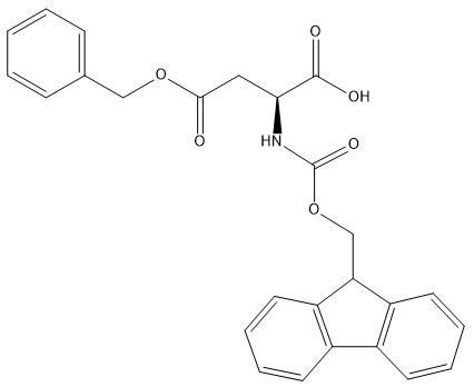 อนุพันธ์ของกรดอะมิโนความบริสุทธิ์ 98% CAS 86060-84-6 Fmoc-Asp (OBzl) -OH C26H23NO6