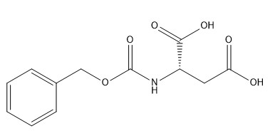 CAS 1152-61-0 N-Carbobenzyloxy-L-Aspartic Acid 98% อนุพันธ์ของกรดอะมิโน C12H13NO6
