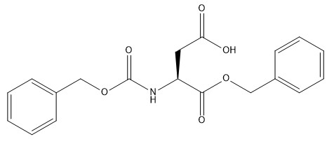 4779-31-1 อนุพันธ์ของกรดอะมิโน 98% Z-Asp-OBzl C19H19NO6 ไม่มีสีถึงของแข็งสีขาว