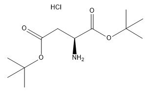 ความบริสุทธิ์ 98% CAS 1791-13-5 อนุพันธ์ของกรดอะมิโน H-Asp(OtBu)-OtBu·HCl C12H24ClNO4