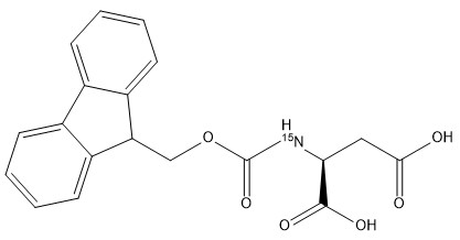 ความบริสุทธิ์ 98% อนุพันธ์ของกรดอะมิโน หมายเลข CAS 287484-33-7 Fmoc-Asp-OH--15N