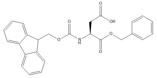 ความบริสุทธิ์ 98% อนุพันธ์ของกรดอะมิโน CAS No. 86060-83-5 Fmoc-Asp-OBzl C26H23NO6 ผงสีขาว