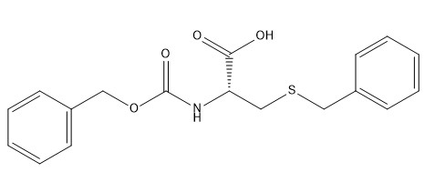 ความบริสุทธิ์ 98% อนุพันธ์ของกรดอะมิโน CAS No. 3257-18-9 Z-Cys(Bzl)-OH สีขาวถึงสีขาวทึบ C18H19NO4S