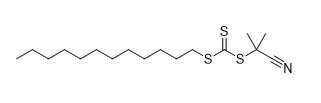 RAFT รีเอเจนต์ 2-Cyano-2-[(dodecylsulfanylthiocarbonyl)sulfanyl]propane CAS No. 870196-83-1 C17H31NS3 ของแข็งสีเหลือง