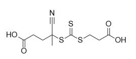 4-((((2-Carboxyethyl)Thio)Carbonothioyl)Thio)-4-Cyanopentanoic Acid CAS 2055041-03-5 C10H13NO4S3 ผงสีเหลือง