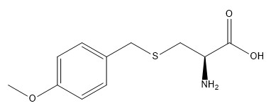 ความบริสุทธิ์ 98% อนุพันธ์ของกรดอะมิโน CAS 2544-31-2 H-Cys(pMeOBzl)-OH C11H15NO3S
