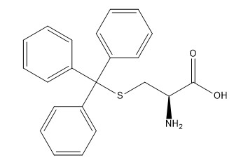 อนุพันธ์ของกรดอะมิโน 98% CAS 2799-07-7 S-Trityl-L-Cysteine ​​C22H21NO2S สีขาวถึงของแข็งสีขาว