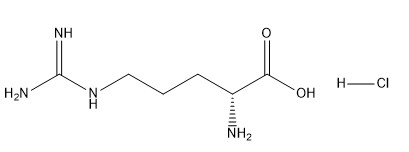 ความบริสุทธิ์ 98% อนุพันธ์ของกรดอะมิโน CAS 627-75-8 D-Arginine Hydrochloride C6H15ClN4O2