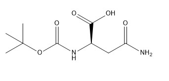 ความบริสุทธิ์ 98% อนุพันธ์ของกรดอะมิโน หมายเลข CAS 75647-01-7 Boc-D-asparagine C9H16N2O5