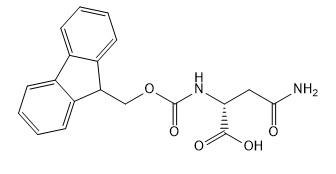 ความบริสุทธิ์ 98% อนุพันธ์ของกรดอะมิโน หมายเลข CAS 108321-39-7 Fmoc-D-Asn-OH C19H18N2O5