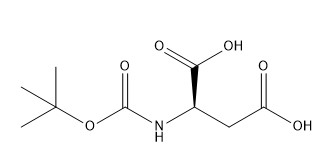 อนุพันธ์ของกรดอะมิโนบริสุทธิ์ 98% หมายเลข CAS 62396-48-9 Boc-D-Aspartic acid C9H15NO6