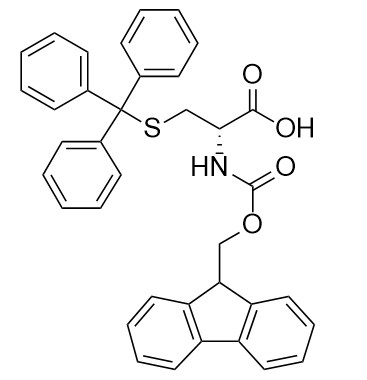 อนุพันธ์ของกรดอะมิโน 98% หมายเลข CAS 167015-11-4 Fmoc-D-Cys(Trt)-OH C37H31NO4S