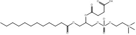 CAS 118426-36-1 2-((3-คาร์บอกซีโพรพาโนอิล)ออกซี)-3-(โดเดคาโนอิลออกซี)โพรพิล (2-(ไตรเมทิลแอมโมนิโอ)เอทิล) ฟอสเฟต