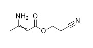 2 Cyanoethyl 3 Aminobut 2 Enoate CAS No 43107-08-0 ผงสีขาว 98%